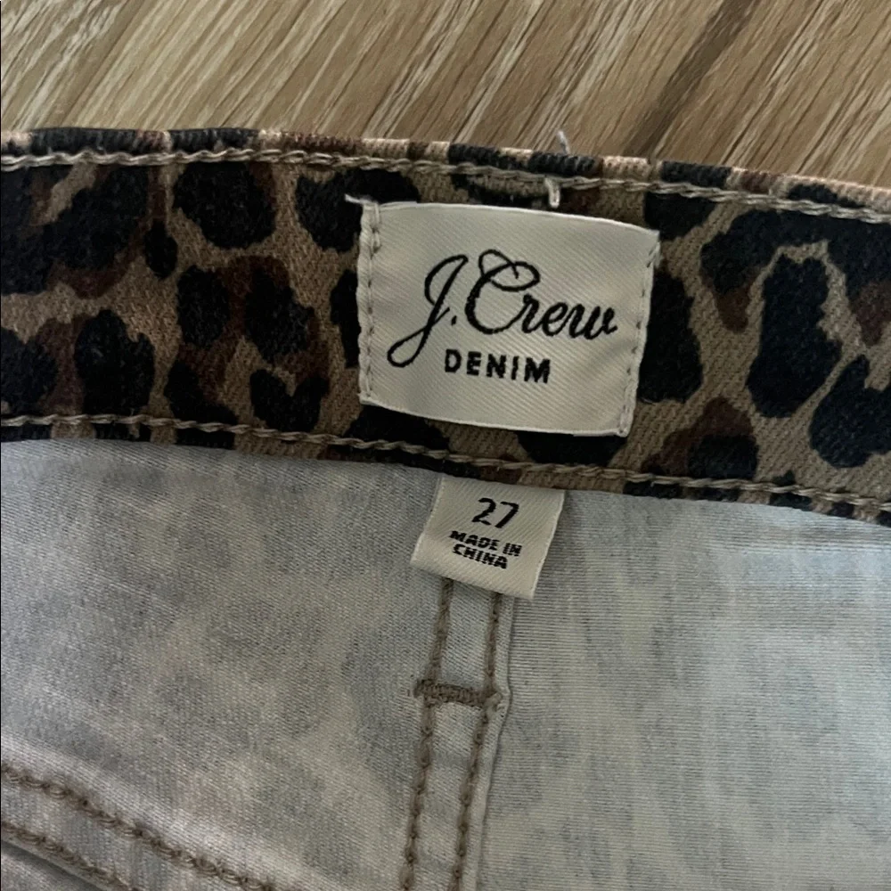 SHIPS TODAY! J.Crew Leopard Print Skinny Jeans - Picture 3 of 5
